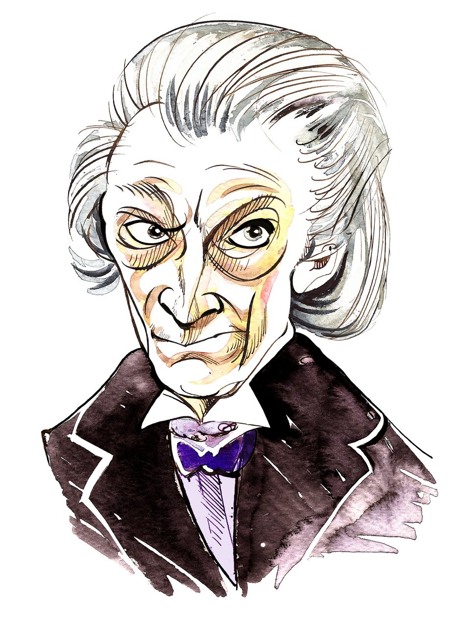 William Hartnell come Doctor Who nella serie televisiva BBC omonima da Neale Osborne