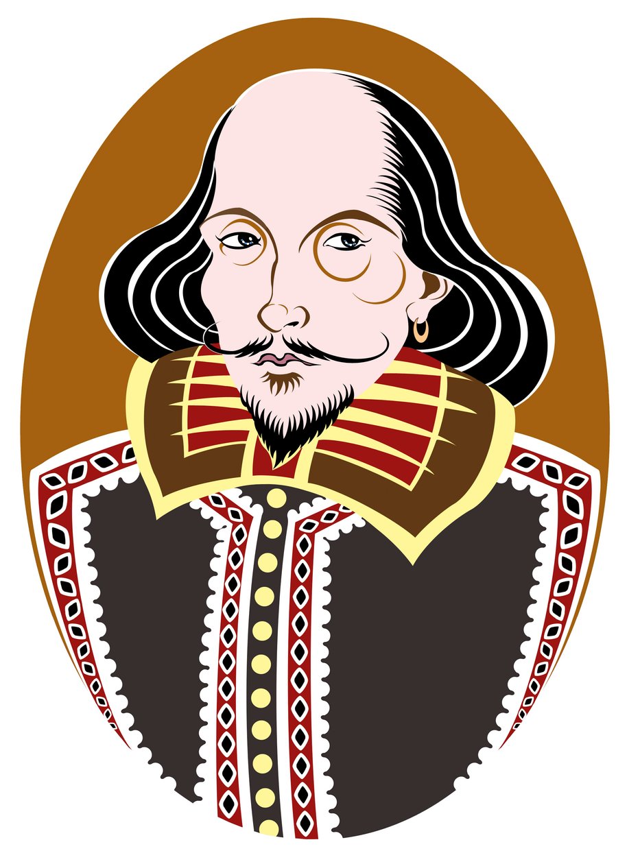 William Shakespeare, poeta e drammaturgo inglese, battezzato il 26 aprile 1564 - 23 aprile 1616 da Neale Osborne