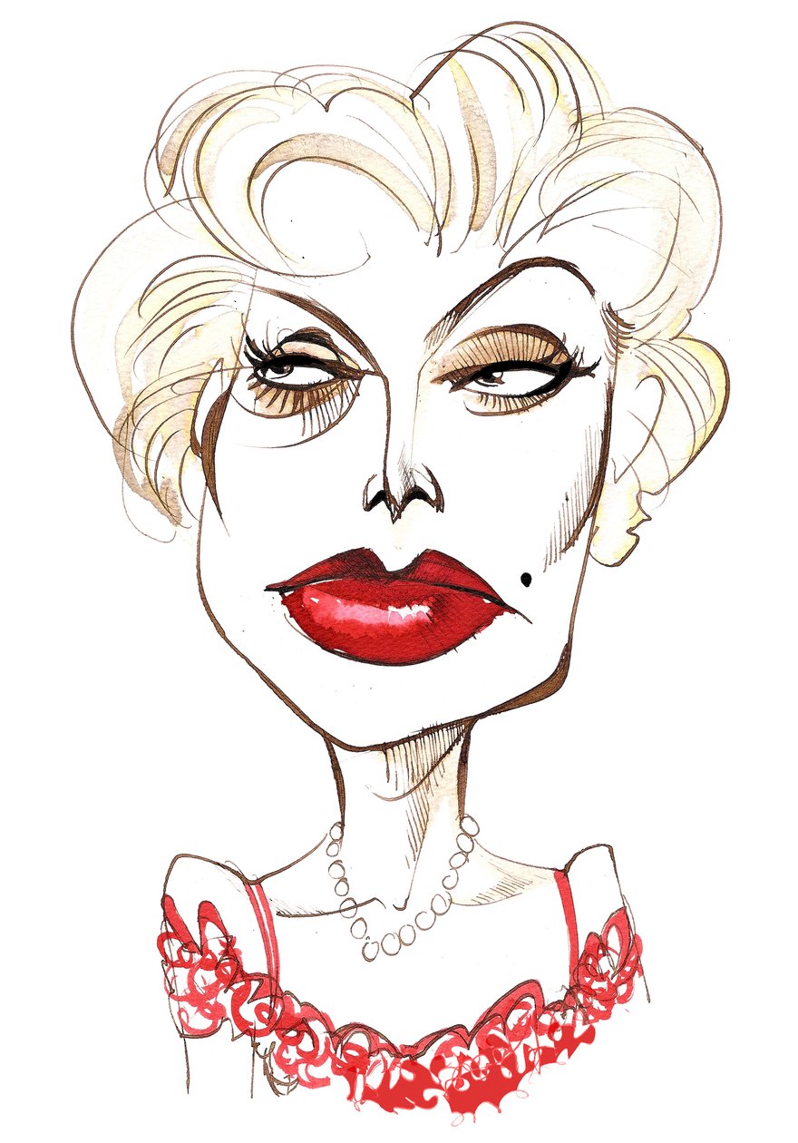 Zsa Zsa Gabor, attrice ungherese-americana 6 febbraio 1917 - 18 dicembre 2016 da Neale Osborne