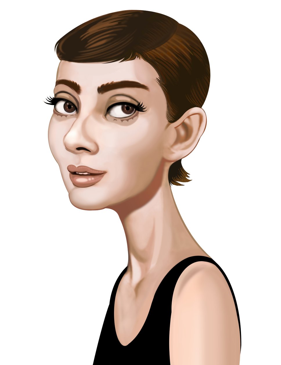 Audrey Hepburn, 2021 (digitale) da Neale Osborne