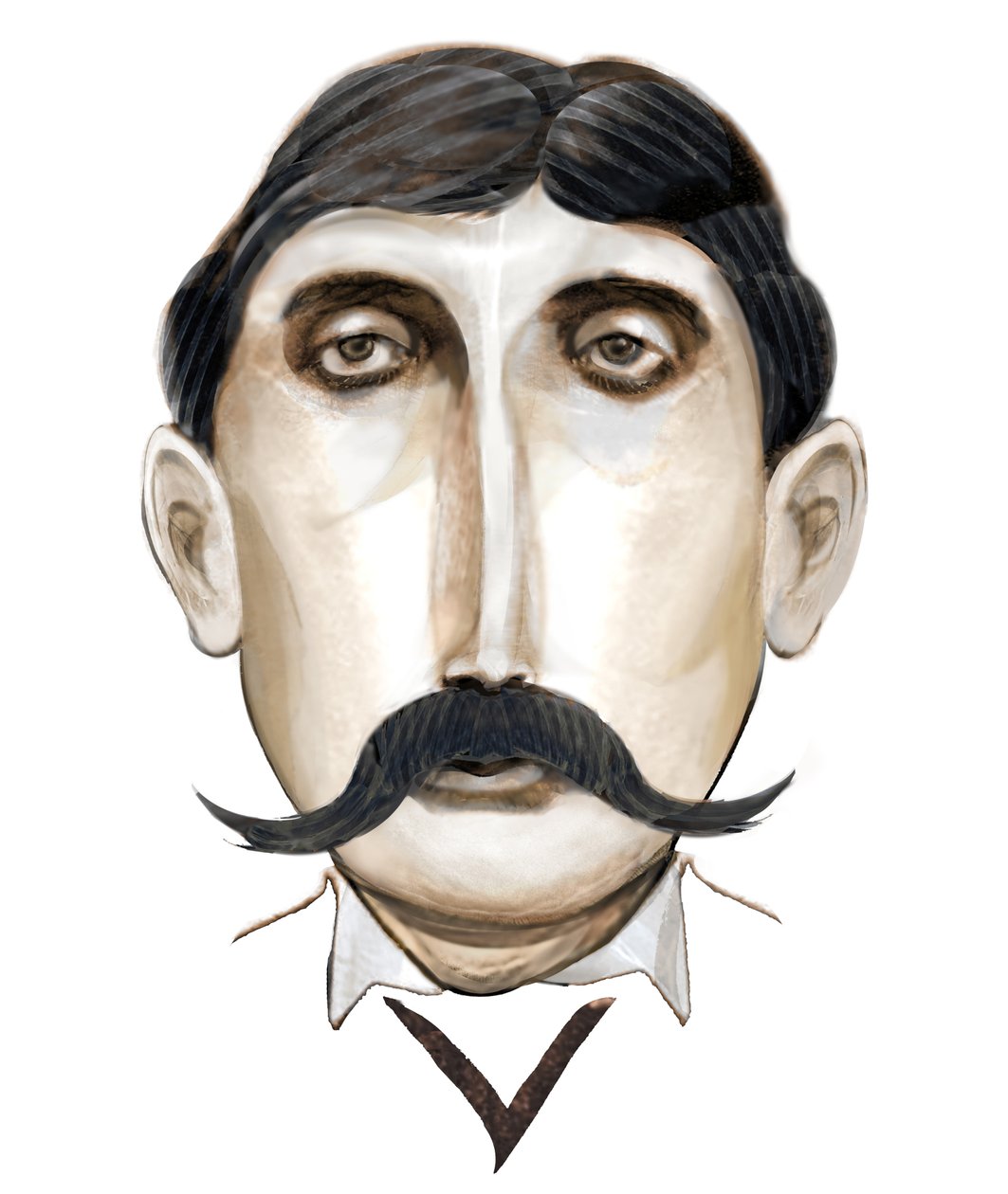 Marcel Proust, 2021 (digitale) da Neale Osborne