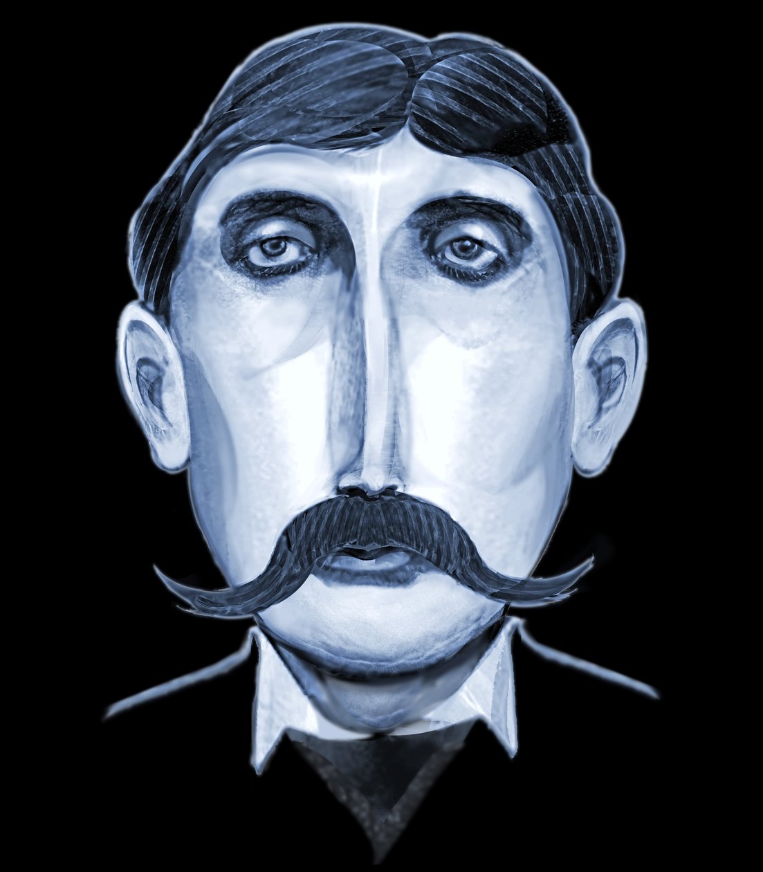Marcel Proust, 2021 (digitale) da Neale Osborne