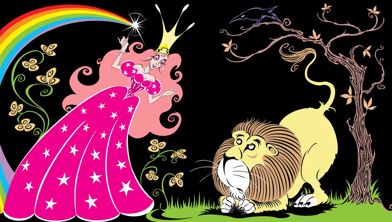 Il meraviglioso mago di Oz: Glinda la Strega Buona e il Leone Codardo da Neale Osborne