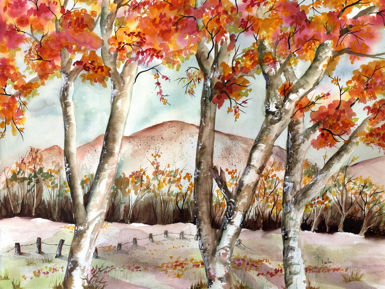 Alberi rossi da Neela Pushparaj