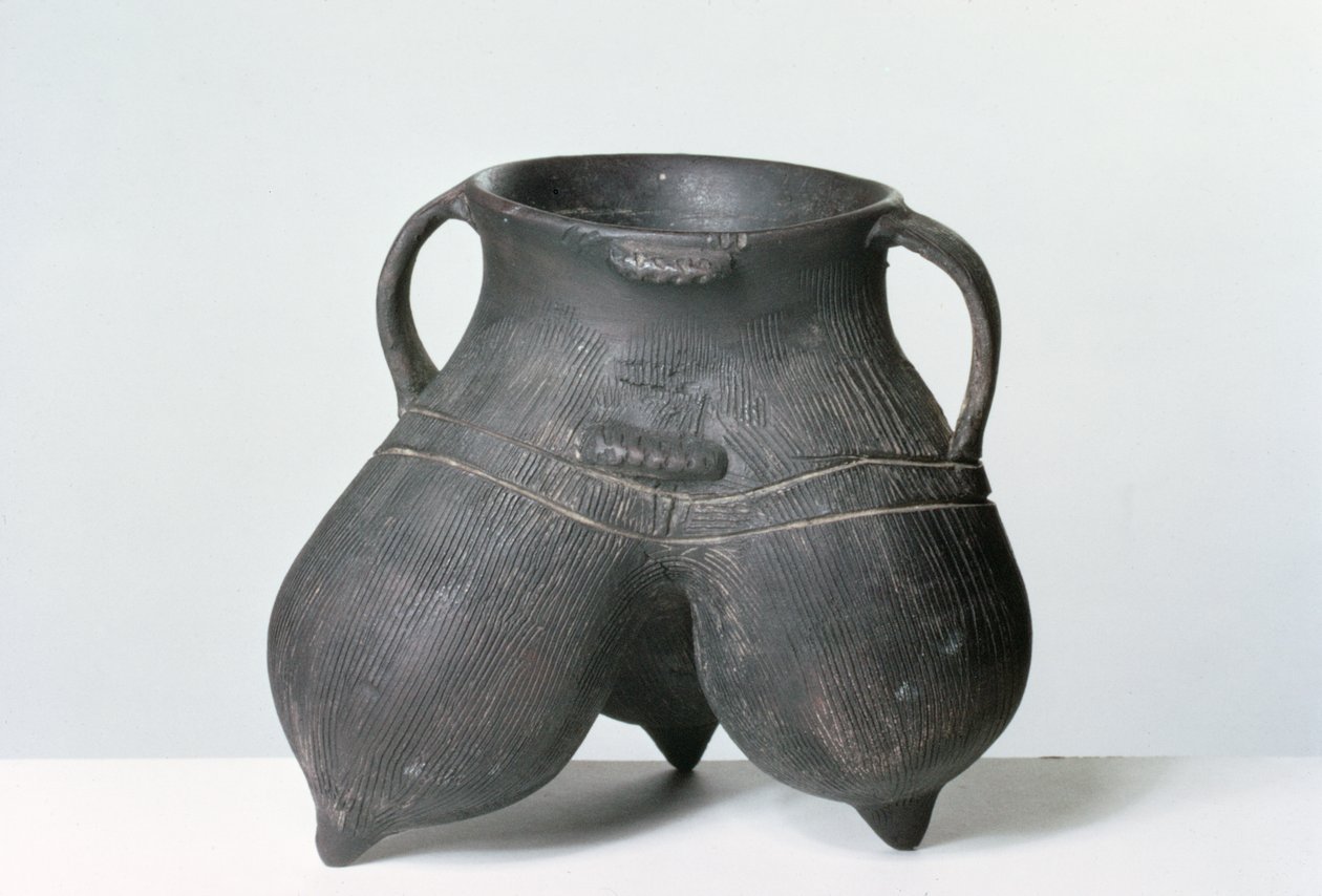 Vaso a treppiede, cultura Lung-shan, c.2000 a.C. da Neolithic