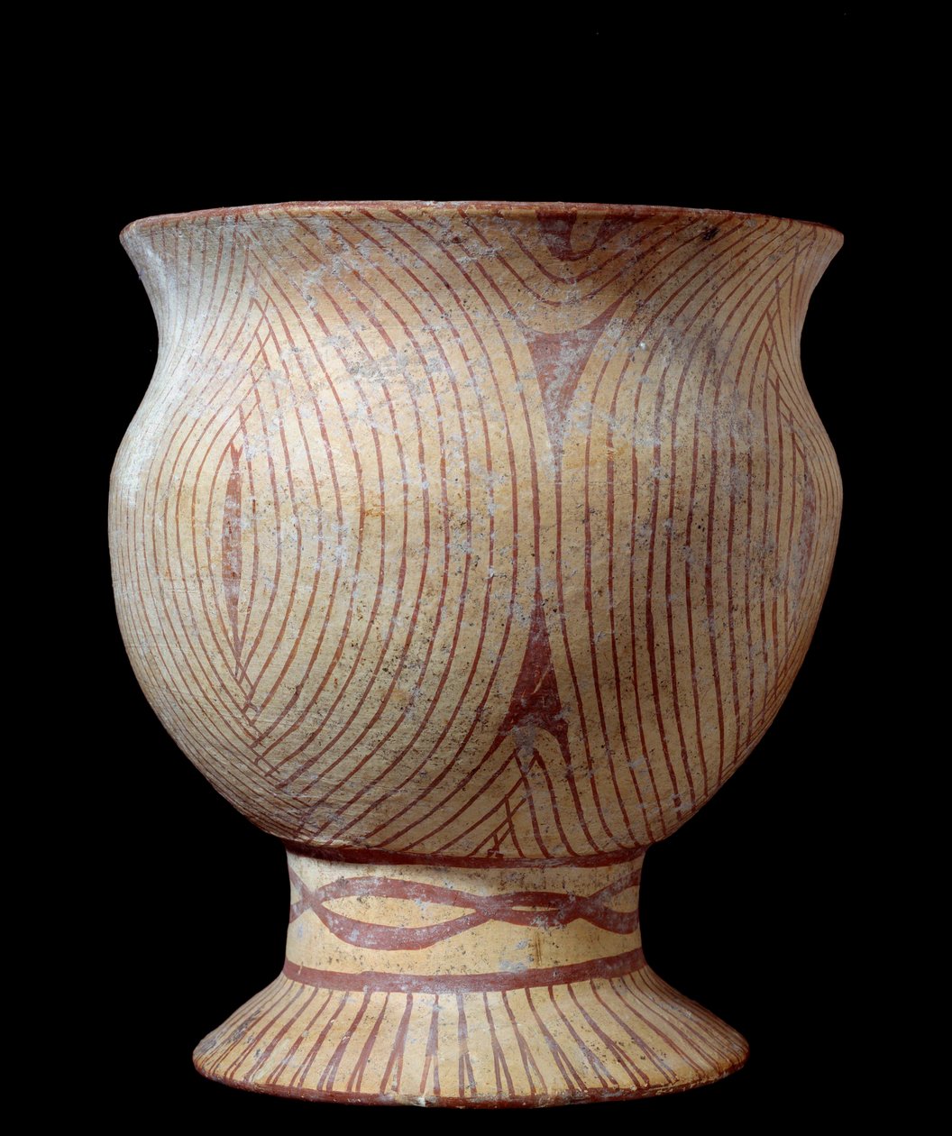 Era neolitica: vaso ceramico. Dalla Thailandia. 4630 a.C. Parigi, Museo Guimet, Museo nazionale delle Arti Asiatiche da Neolithic Neolithic