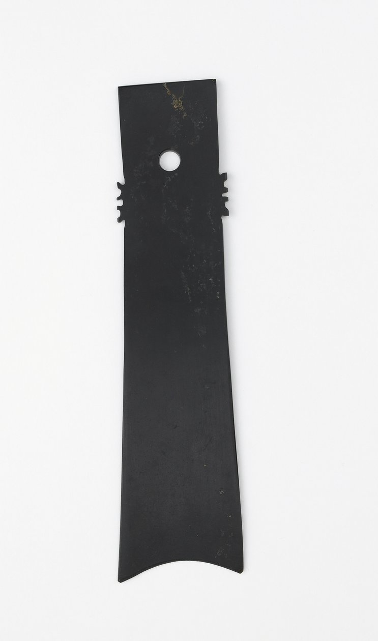 Scalpello biforcuto (zhang), cultura Qijia, c.2500-2000 a.C. da Neolithic Period Chinese School