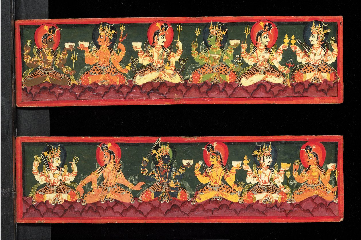 Copertine di manoscritti Shaiva da Nepalese School