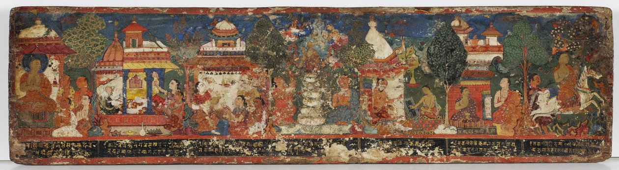 Copertina di manoscritto buddhista da Nepalese School
