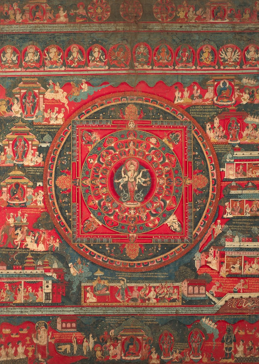Mandala di Amoghapasa da Nepalese School