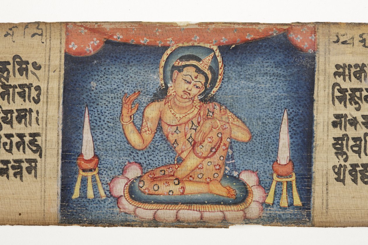Bodhisattva seduto, dal Gandavyuha da Nepalese School