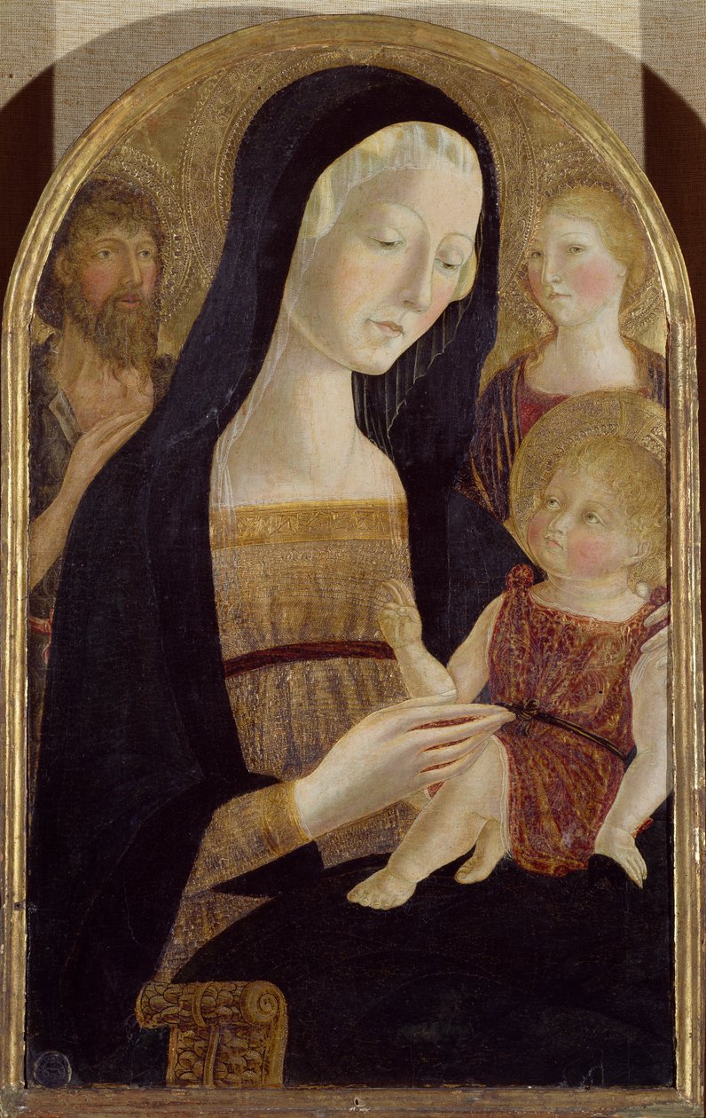 Madonna con Bambino e i Santi Giovanni Battista e Maria Maddalena da Neroccio di (1447 1500) Landi