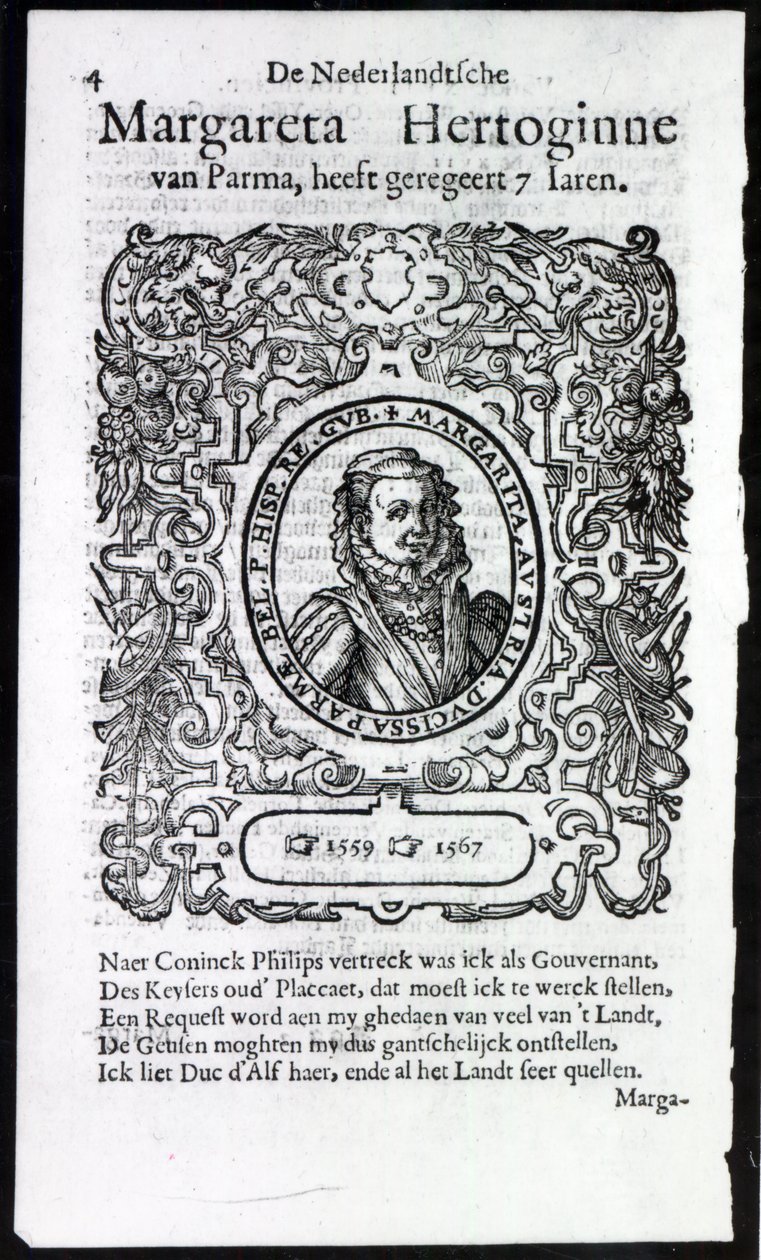 Margherita di Parma, Governatrice dei Paesi Bassi da Netherlandish School