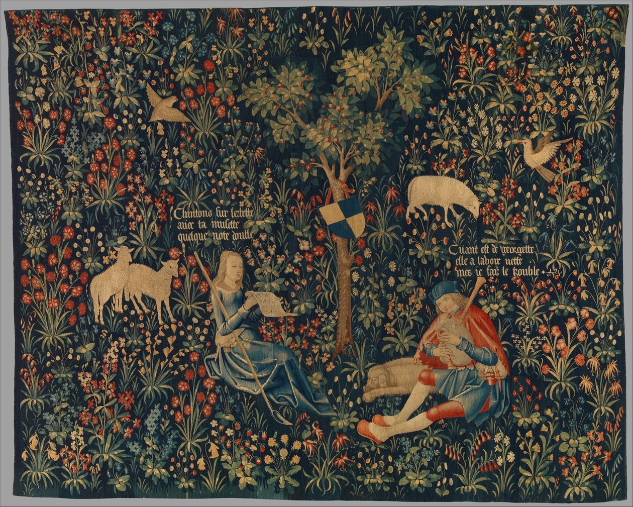 Pastore e pastorella che fanno musica, c.1500-30 da Netherlandish School