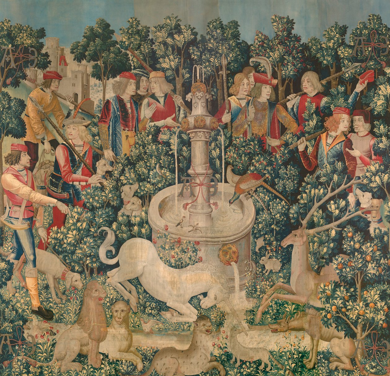 Il unicorno è trovato, c.1500 da Netherlandish School