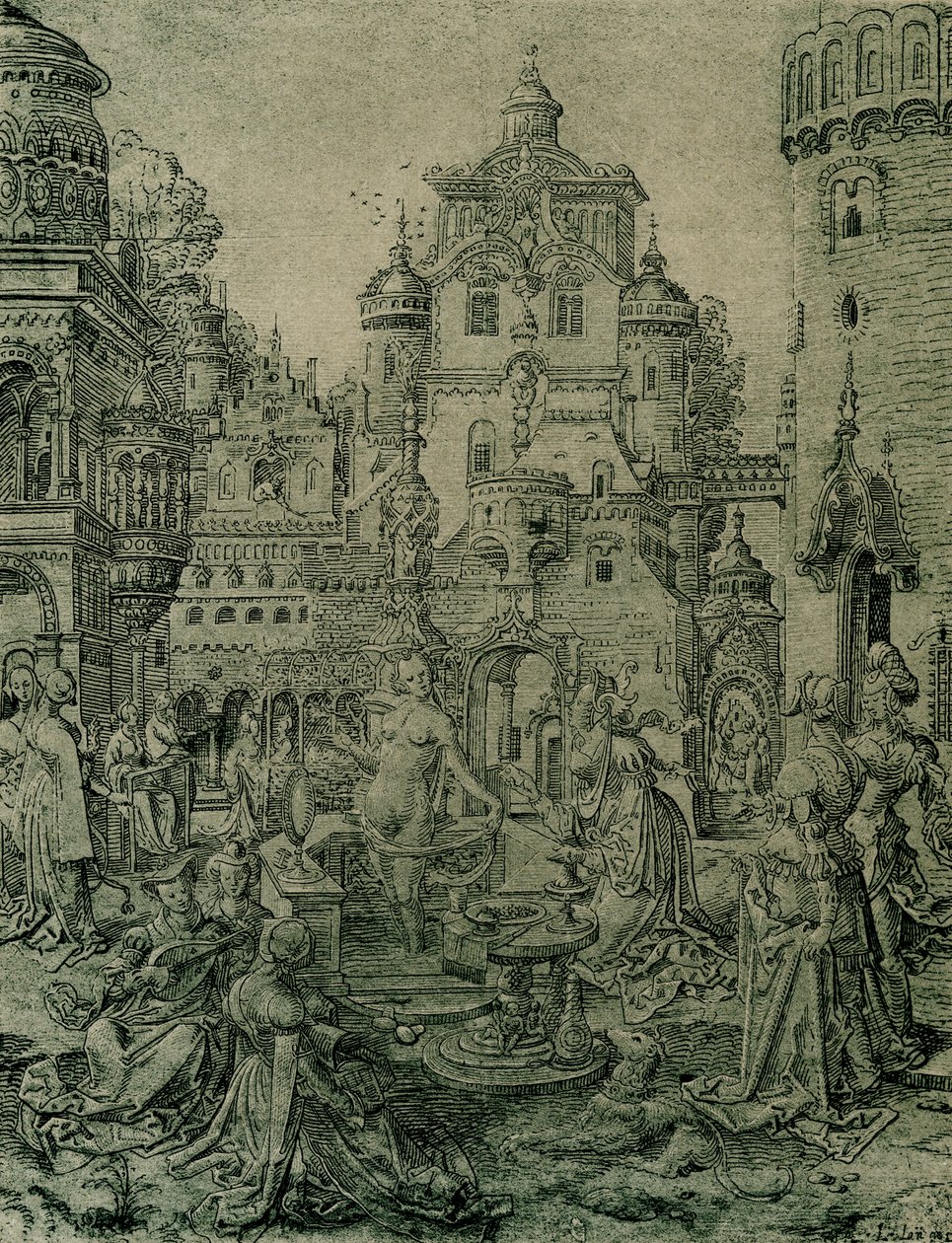 Betsabea al bagno da Netherlandish School