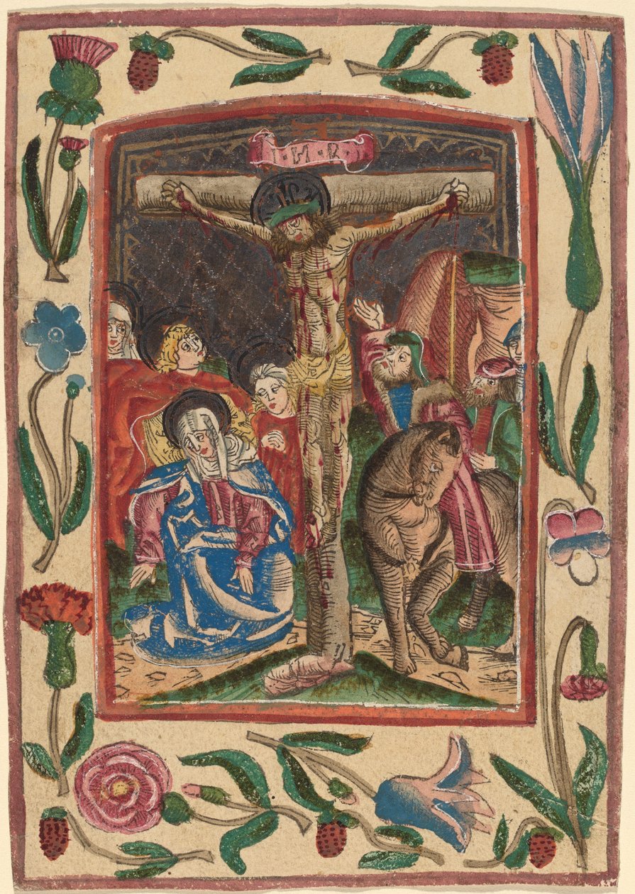 La Crocifissione da Netherlandish 15th Century