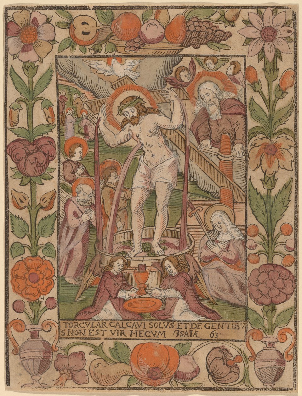 Cristo nel torchio da Netherlandish 16th Century