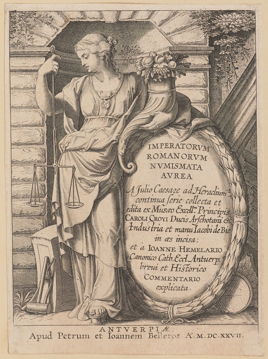 Pagina del titolo per Imperatorvm Romanorvm Nvmismata Avrea da Netherlandish 17th Century after Sir Peter Paul Rubens
