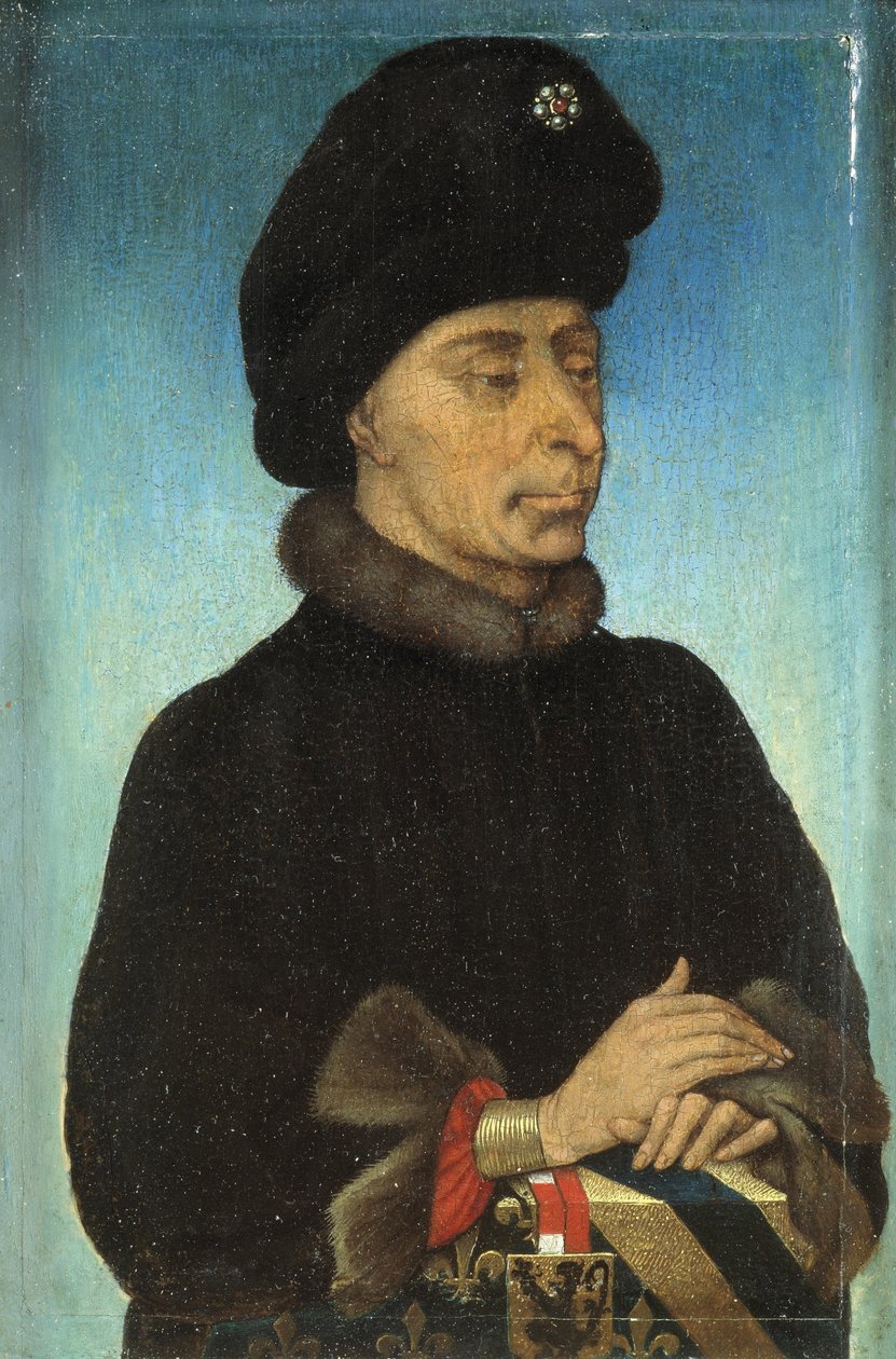 Ritratto di Giovanni Senza Paura, Duca di Borgogna, metà del XV secolo da Netherlandish Master