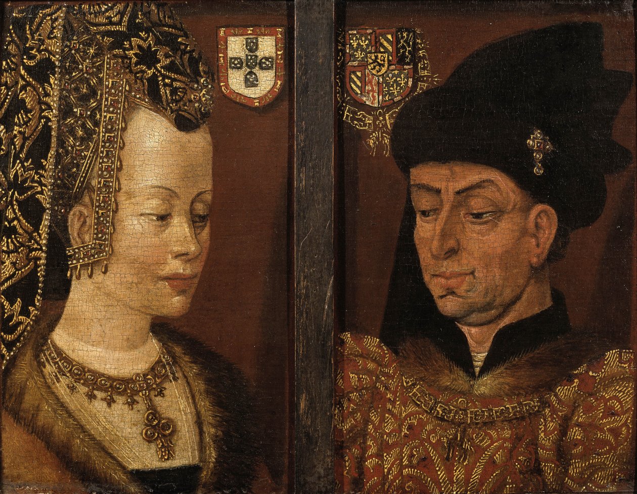 Ritratti di Filippo il Buono e Isabella del Portogallo, XVI secolo da Netherlandish Master