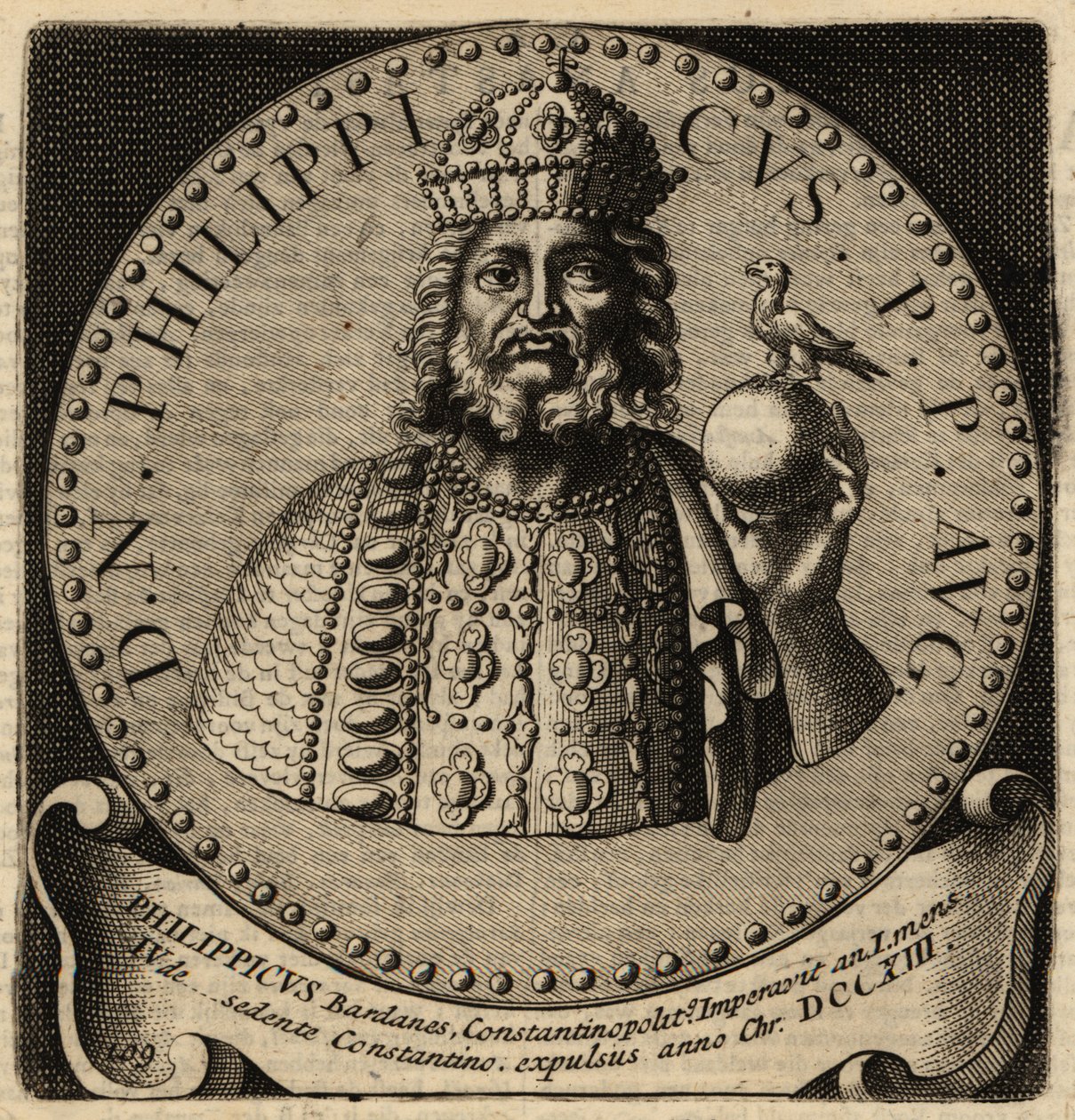 Imperatore bizantino Filippico da Netherlandish School