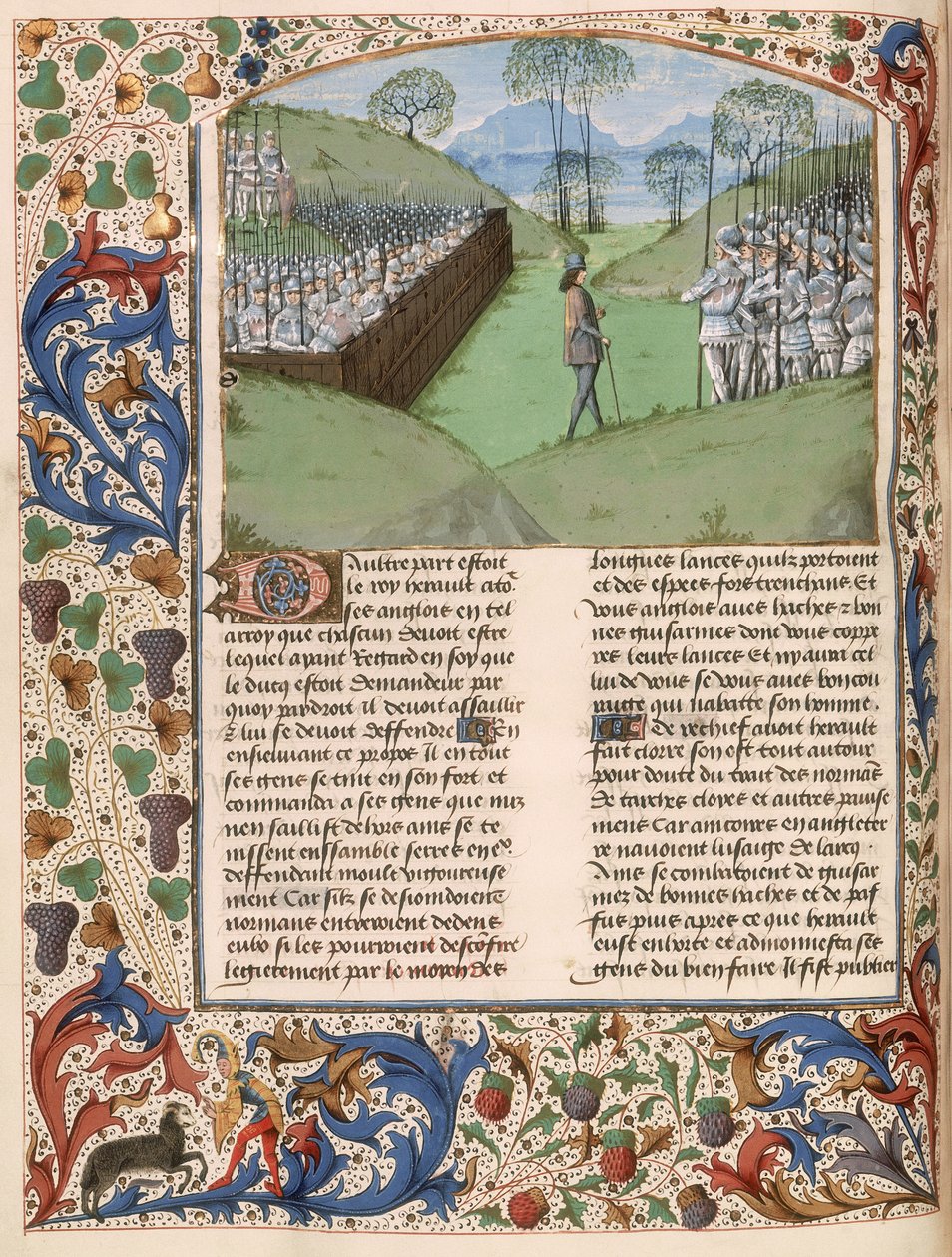 La palizzata sassone nella Battaglia di Hastings (1066) da 
