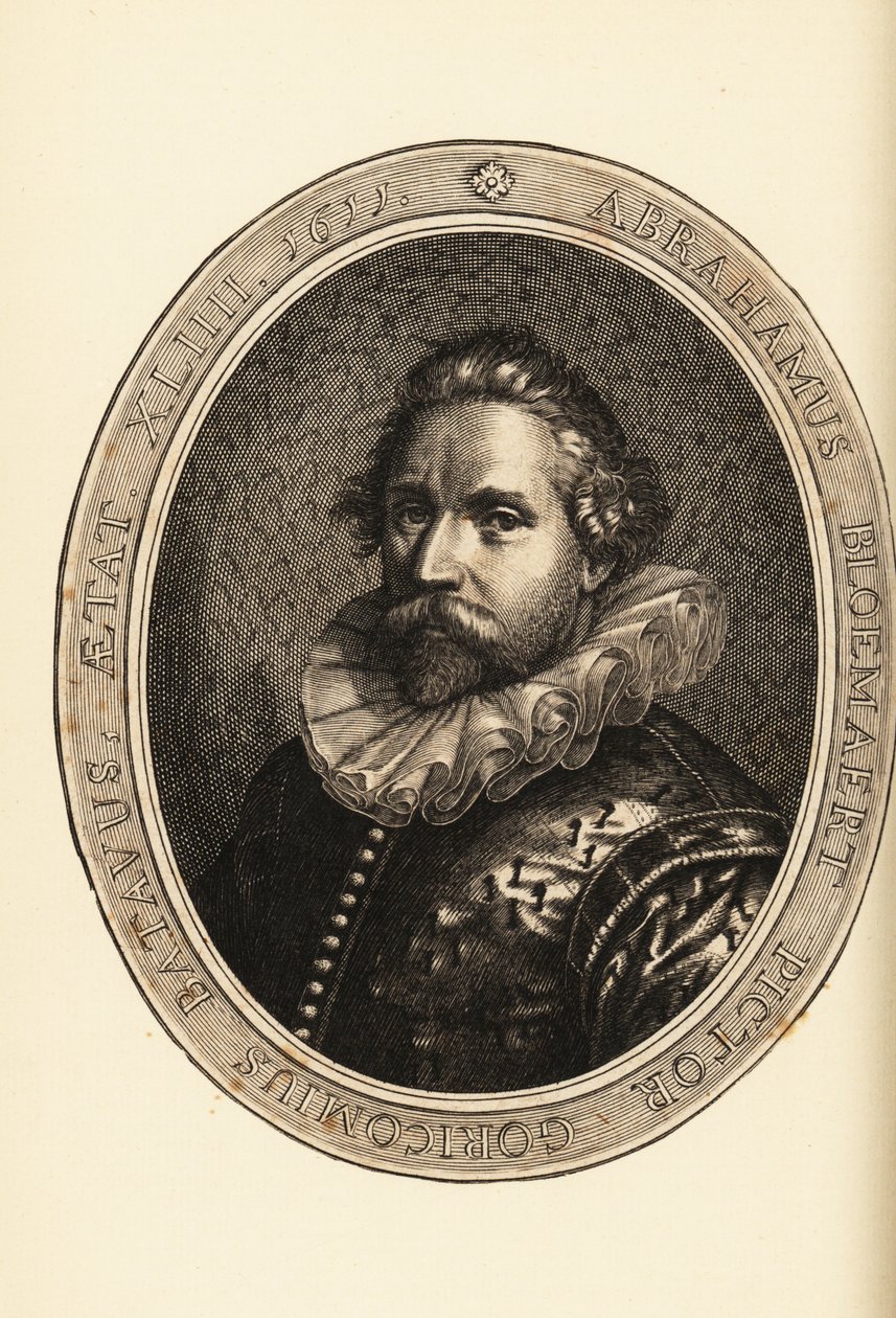 Ritratto di Abraham Bloemaert, pittore e incisore olandese, manierista di Haarlem da Netherlandish School