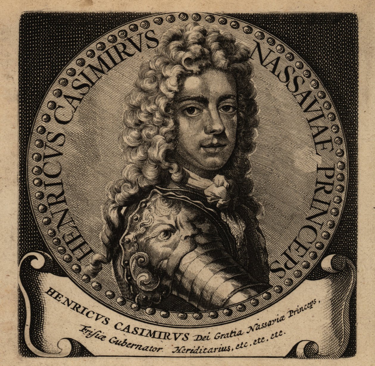 Ritratto di Enrico Casimiro II di Nassau-Dietz (1657-1696) da Netherlandish School