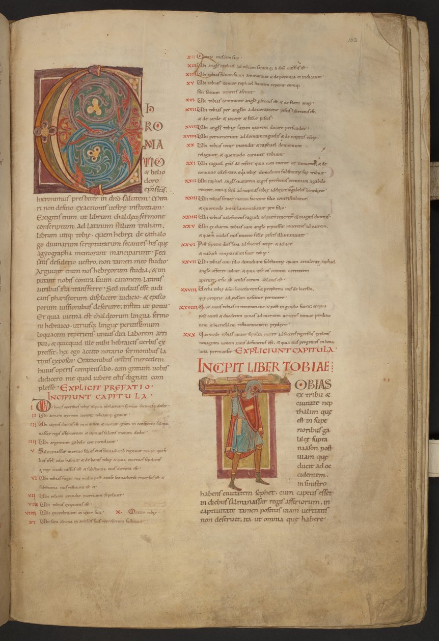La Bibbia di Stavelot, Add MS 28107, f.102r da Netherlandish School