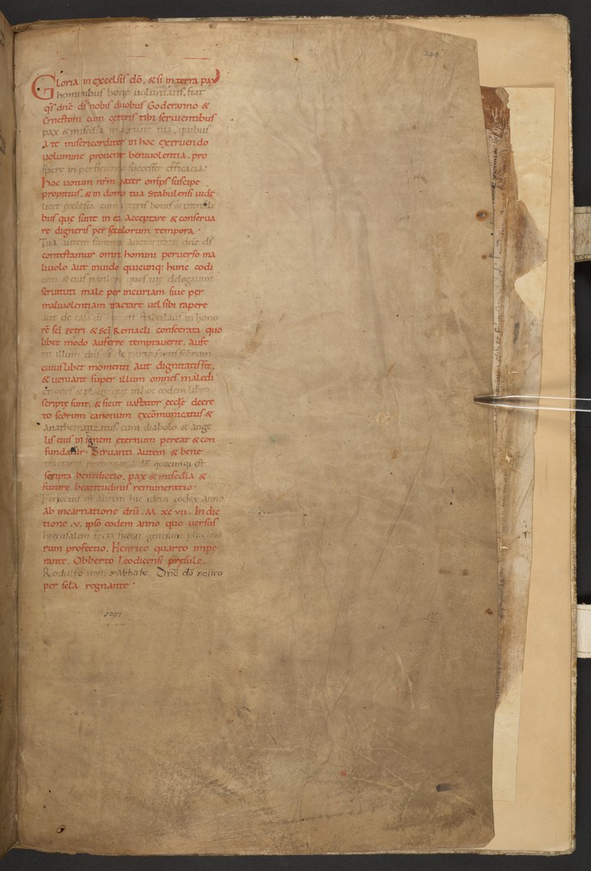 La Bibbia di Stavelot, Add MS 28107, f.240r da Netherlandish School