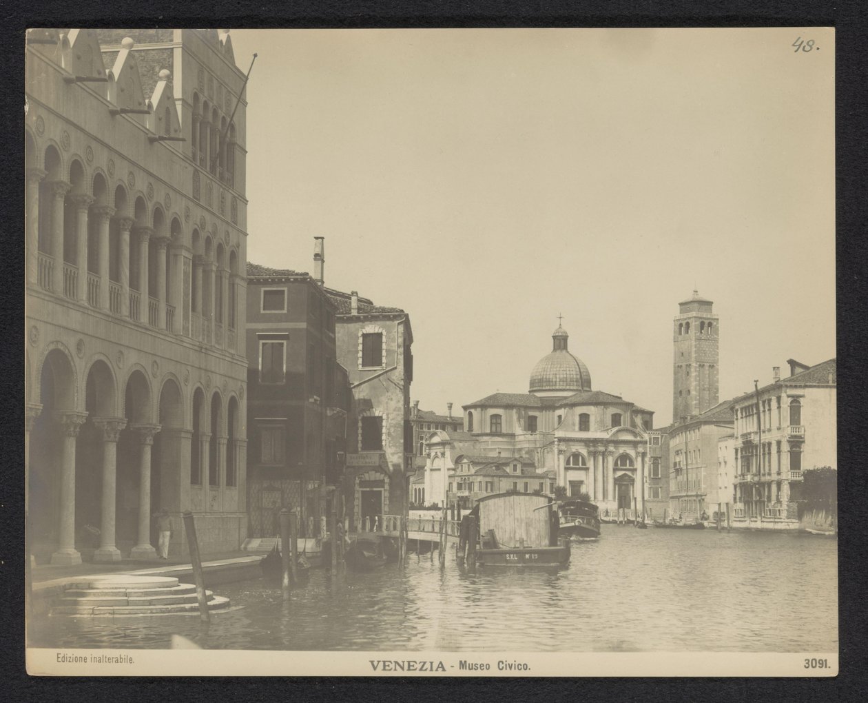Facciata del Fondaco dei Turchi a Venezia da Neue Photographische Gesellschaft