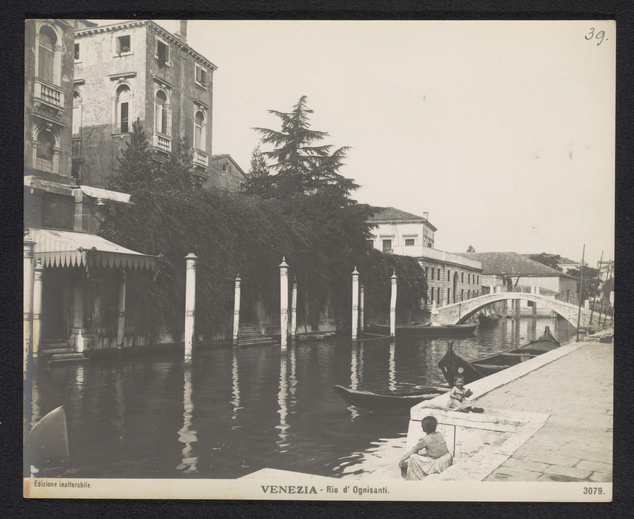 Rio dei Ognissanti a Venezia da Neue Photographische Gesellschaft
