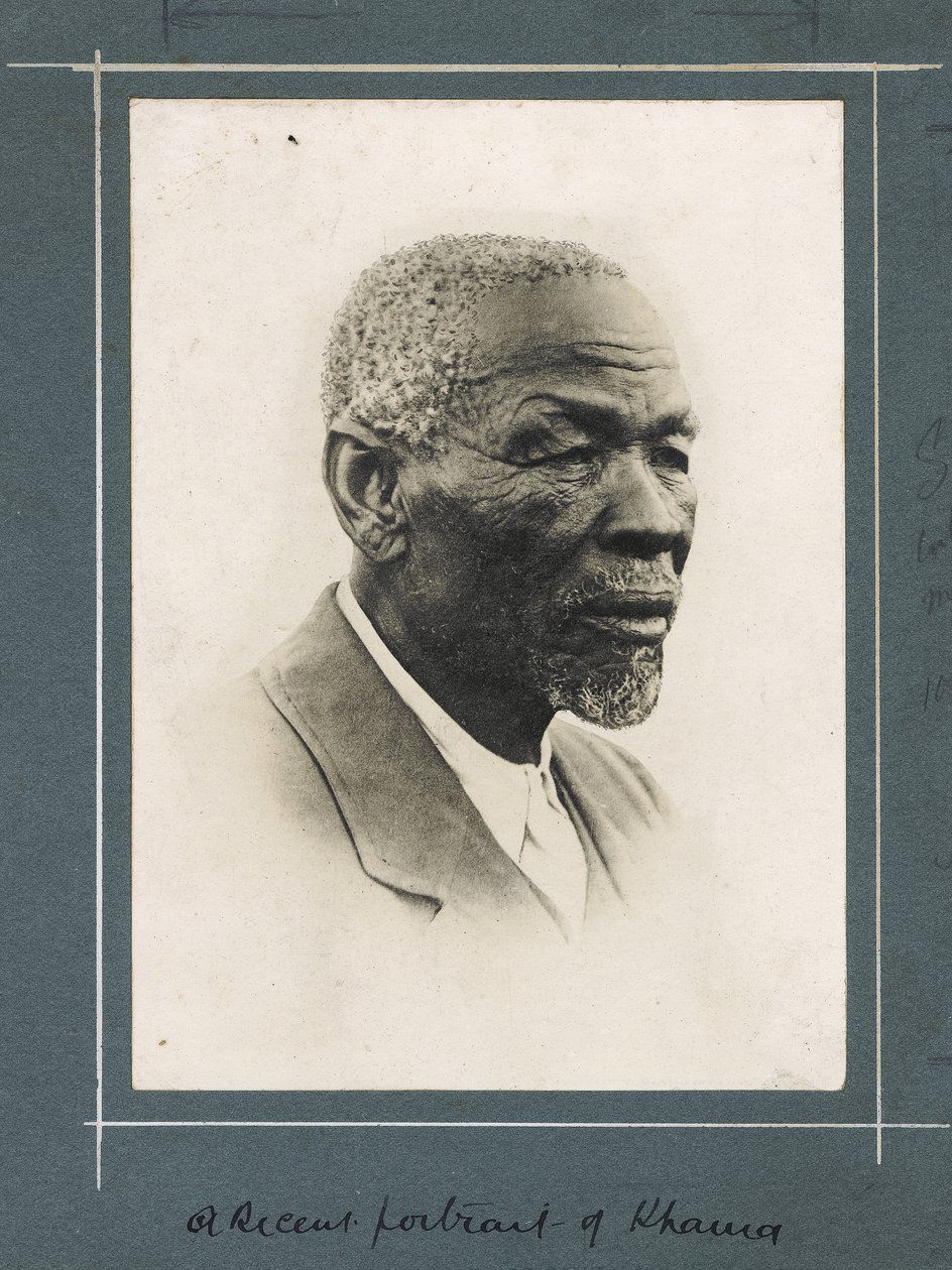 Un recente ritratto di Khama, 1921 da Neville Jones