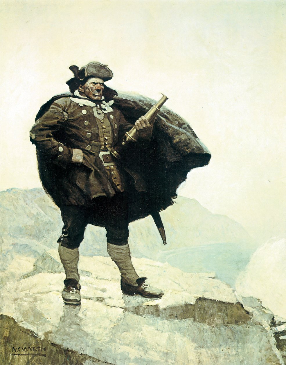 Billy Bones, illustrazione dal romanzo L
