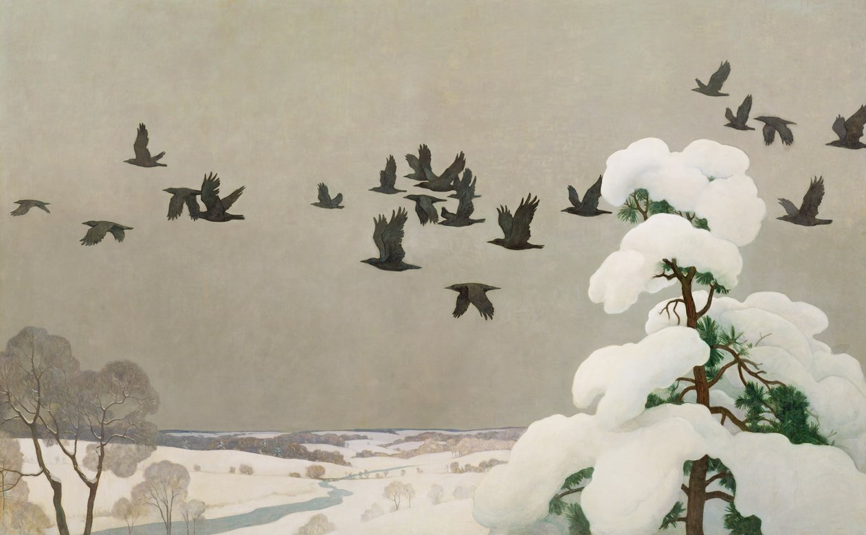 Corvi in inverno, 1941 da Newell Convers Wyeth