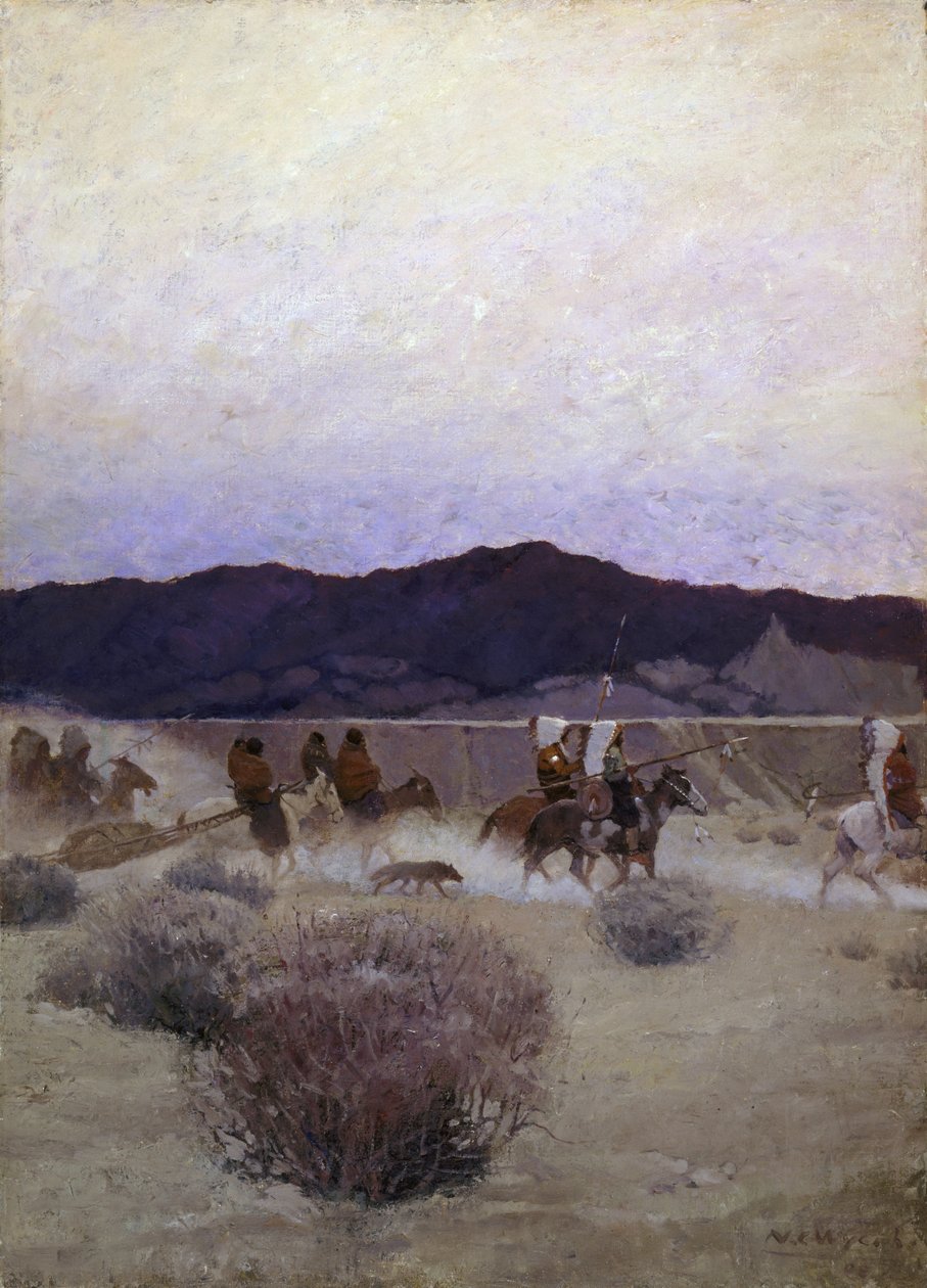Accampamento in Movimento, 1908 da Newell Convers Wyeth