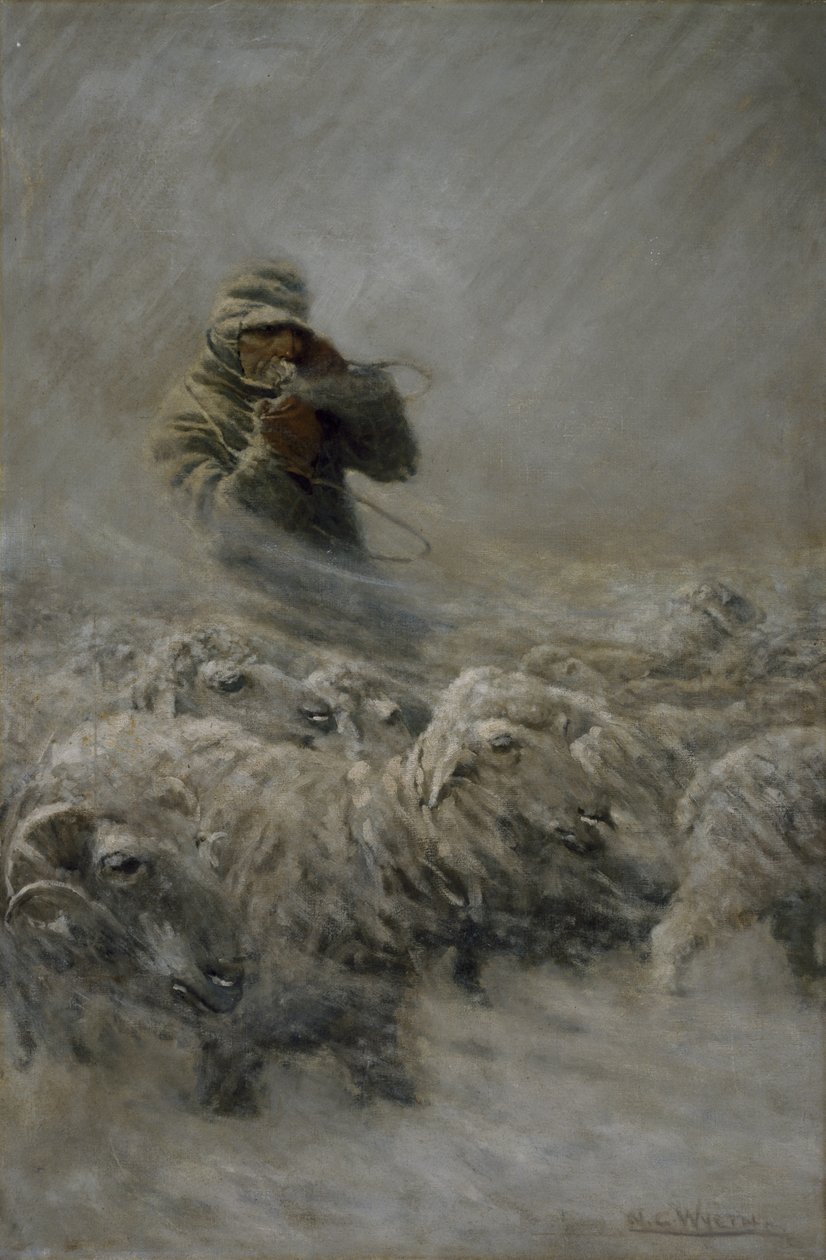 Pastore di pecore, 1908 da Newell Convers Wyeth