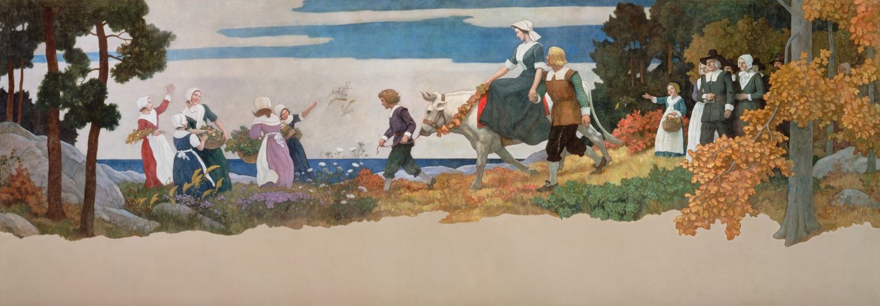 Il corteo nuziale, 1941 da Newell Convers Wyeth