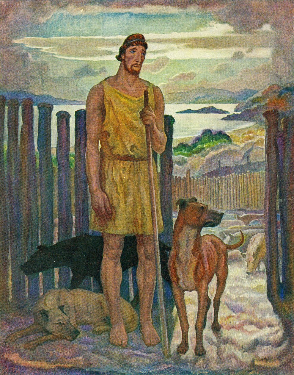 Eumeo, il porcaro da Newell Convers Wyeth