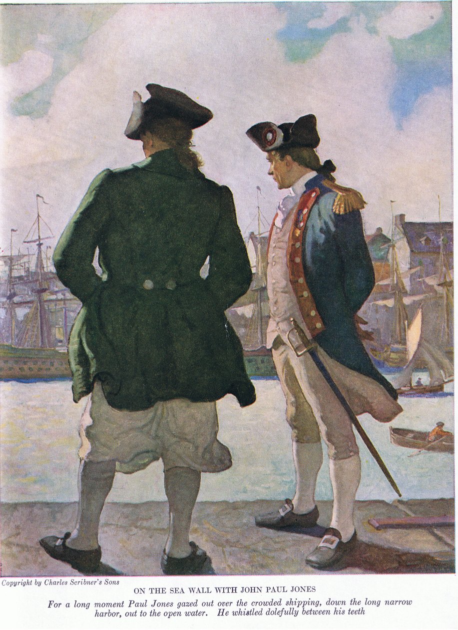 Sul muro del mare con John Paul Jones: Per un lungo momento John Paul guardò oltre le navi lungo il porto verso l