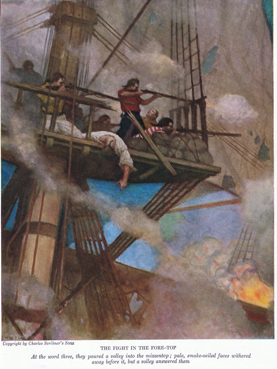 La lotta per il pennone da Newell Convers Wyeth