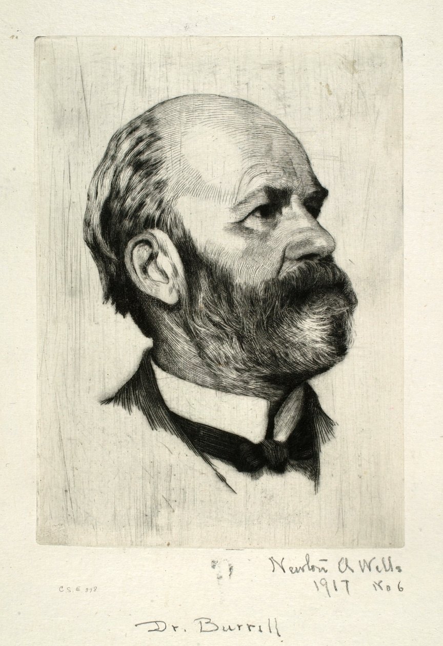 Ritratto del Dr. Burrill da Newton A. Wells