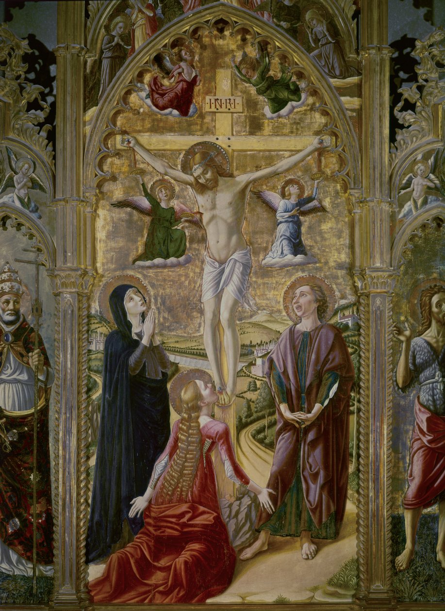 Crocifissione. 1480. (tempera e oro su tavola) da Niccolo Alunno