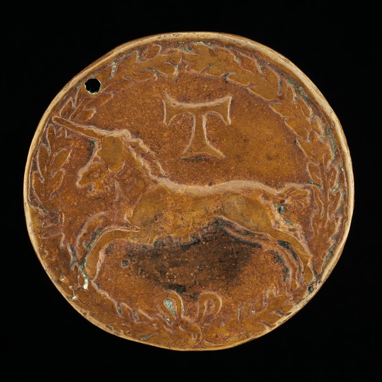 Unicorno e Tau-Croce [retro], c. 1480-1486 da Niccolo Fiorentino