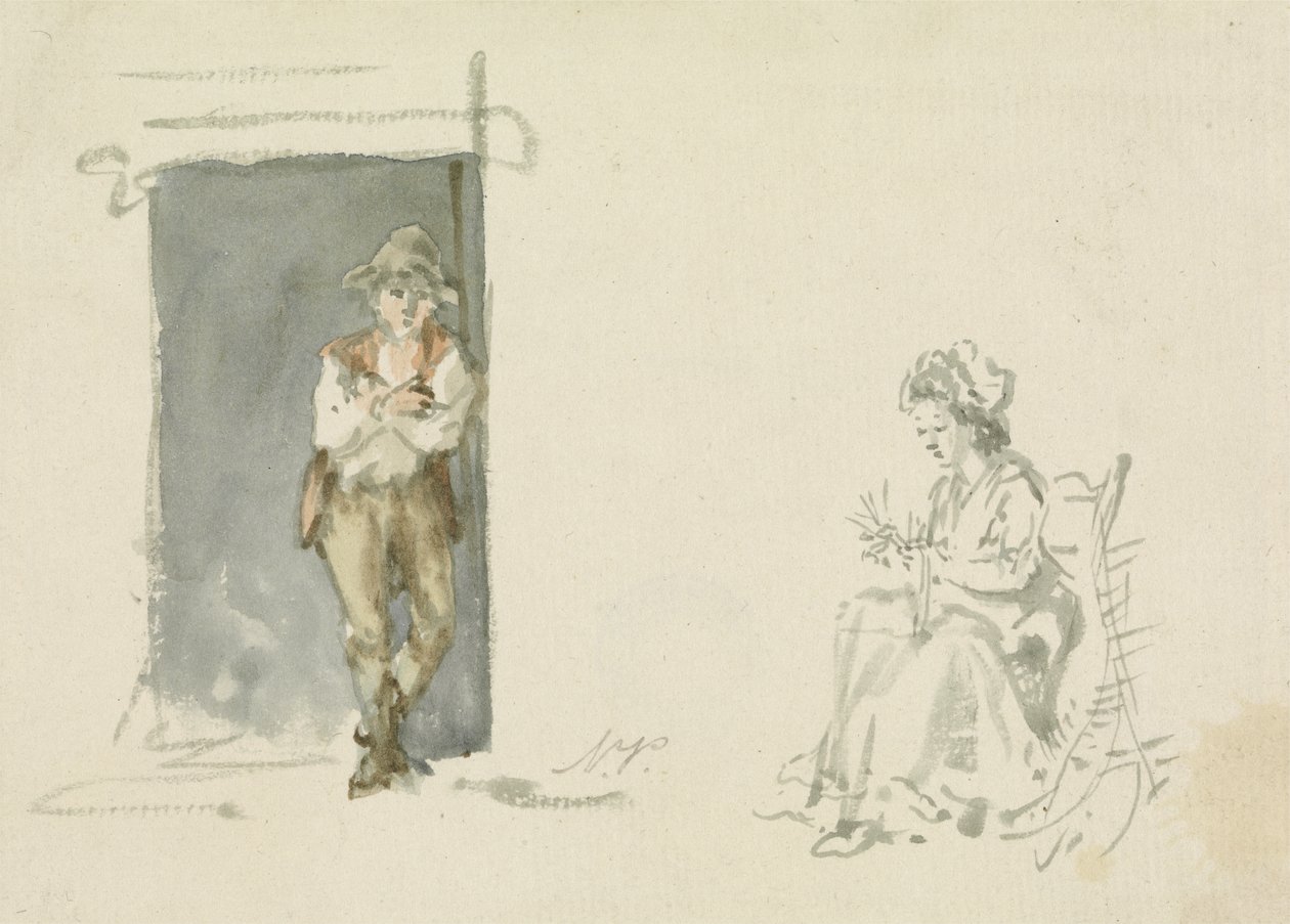 Studi di figura, ragazzo in piedi da Nicholas Pocock
