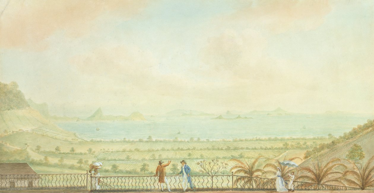 Veduta delle Piccole Antille, c.1785 da Nicholas Pocock