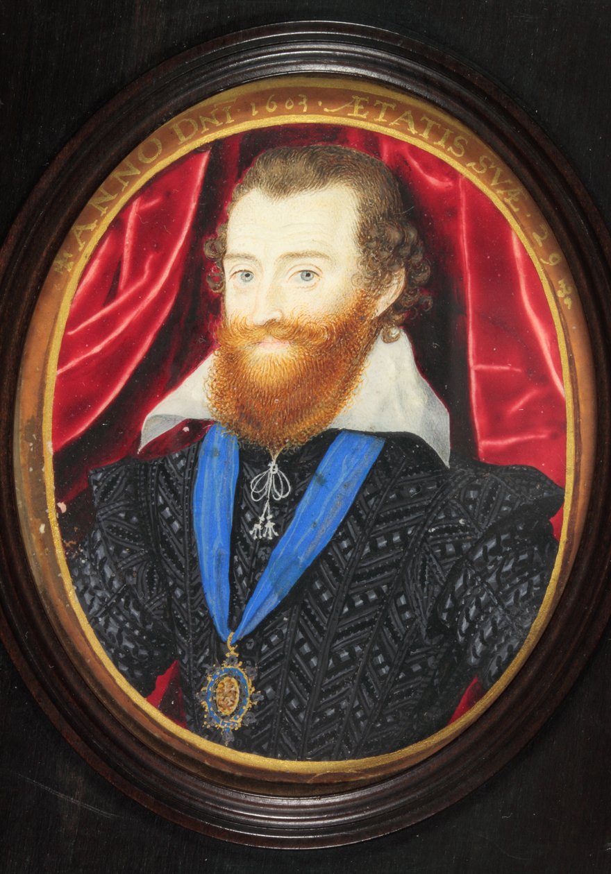 Ludovico Stuart, 2° Duca di Lennox e Richmond da Nicholas (after) Hilliard