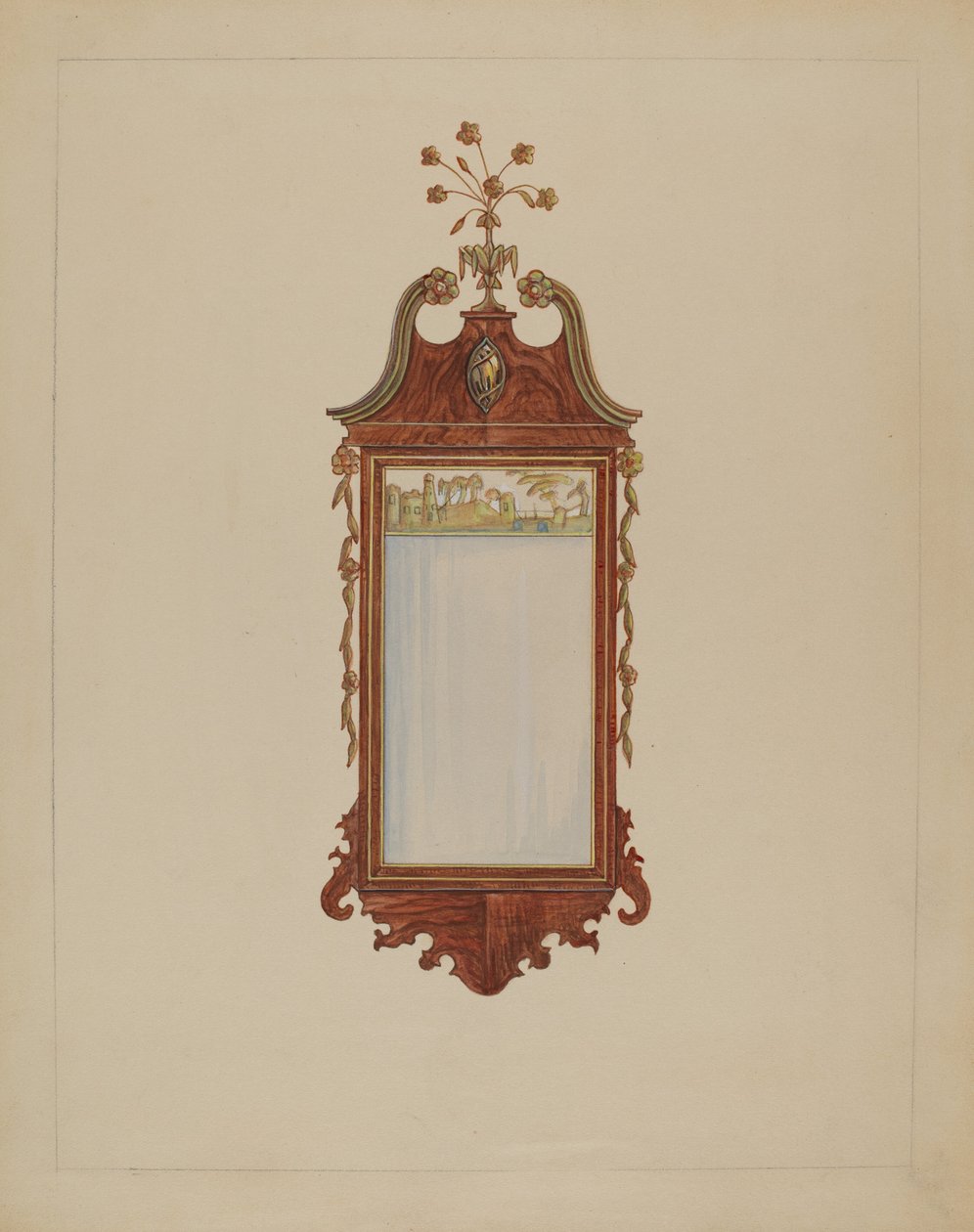 Specchio Hepplewhite da Nicholas Gorid