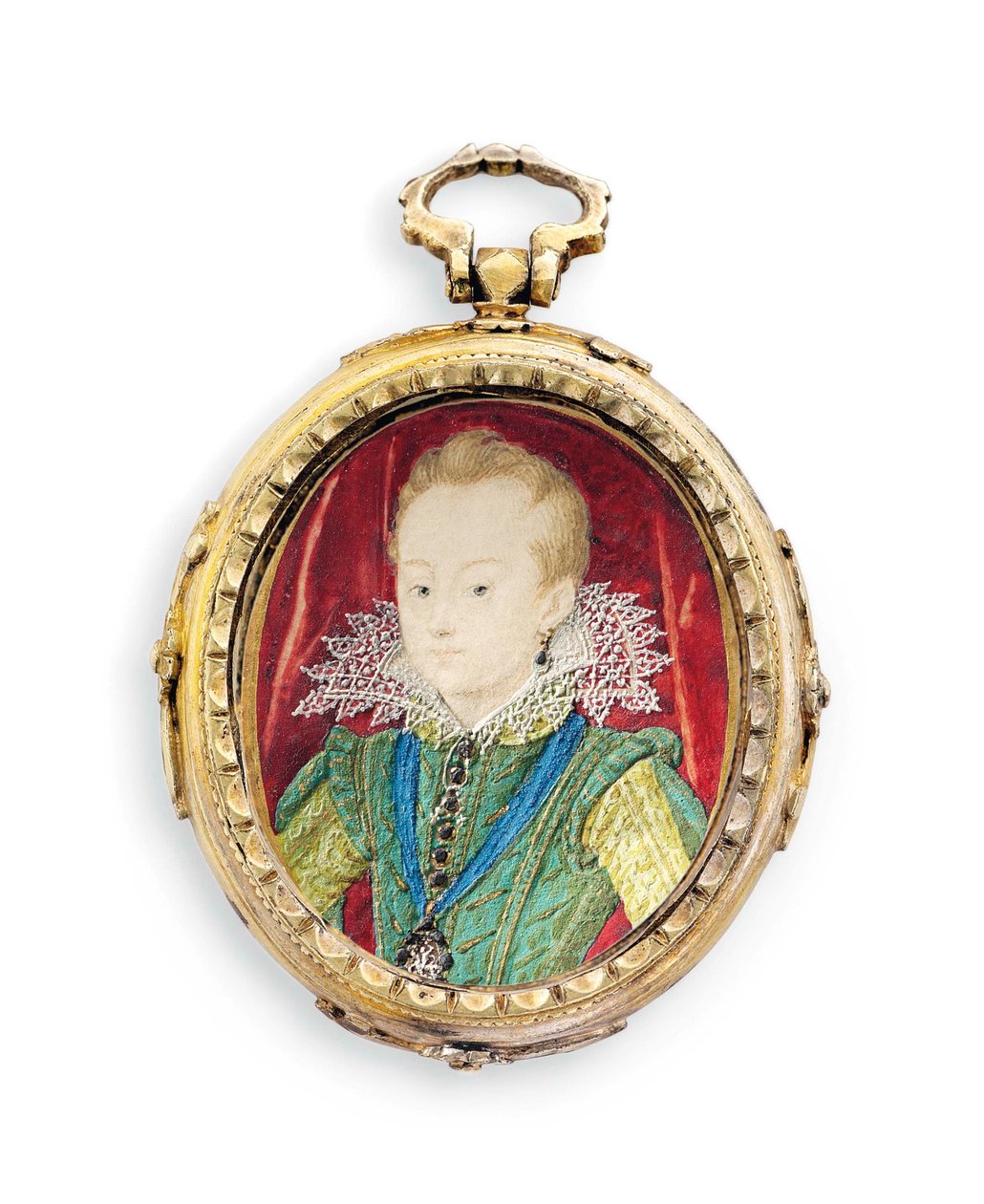 Re Carlo I quando Duca di York, da ragazzo da Nicholas Hilliard